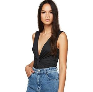 Miss Selfridge Twist Front Bodysuit